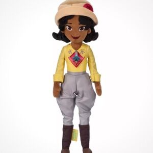 Disney Tiana Plush Doll in Yellow Top and Light Gray Pants